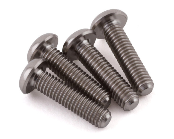 3x10mm "Grade 5" Titanium Flat Head Hex Screw (4)