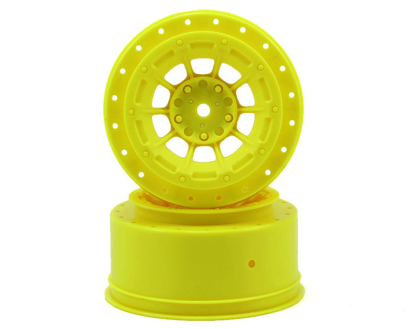 12mm Hex Hazard Short Course Wheels w/3mm Offset (Yellow) (2) (SC5M)