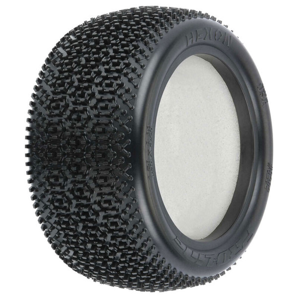 1/10 Hexon CR3 Rear 2.2 Carpet Buggy Tires (2)