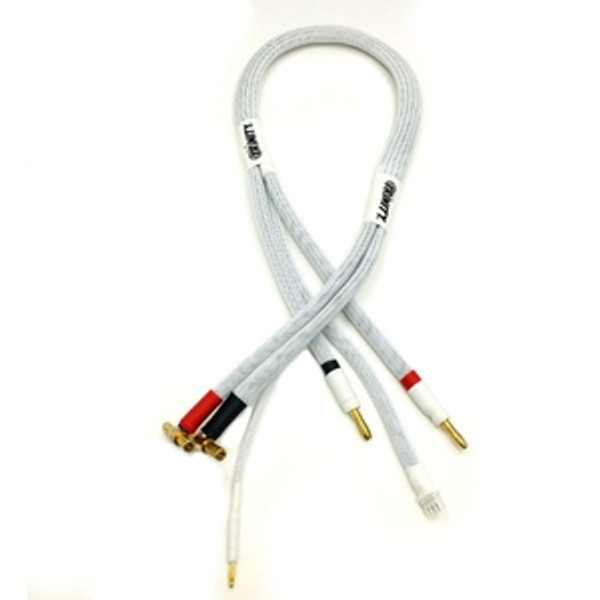 2S Pro Charge Cable, w/ 4/5mm Bullet Connector, White