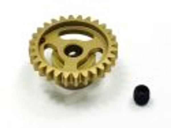 Ultra Lightweight Aluminum Pinion Gear, Thin, 48 Pitch, 28 Tooth