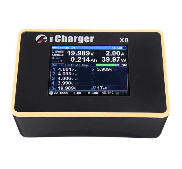 Junsi iCharger X8 Lilo/LiPo/Life/NiMH/NiCD DC Battery Charger (8S/30A/1100W)