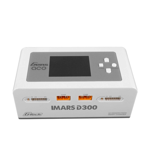 Gens Ace Imars D300 G-Tech Smart Dual AC/DC Charger (6S/16A) (White)
