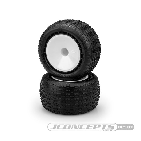 1/10 Swagger 2.2 Pre-Mounted Stadium Truck Tires (White) (2) (Pink)