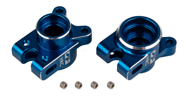 RC10B7 Factory Team Aluminum Rear HRC Hub Set (Blue) (2)