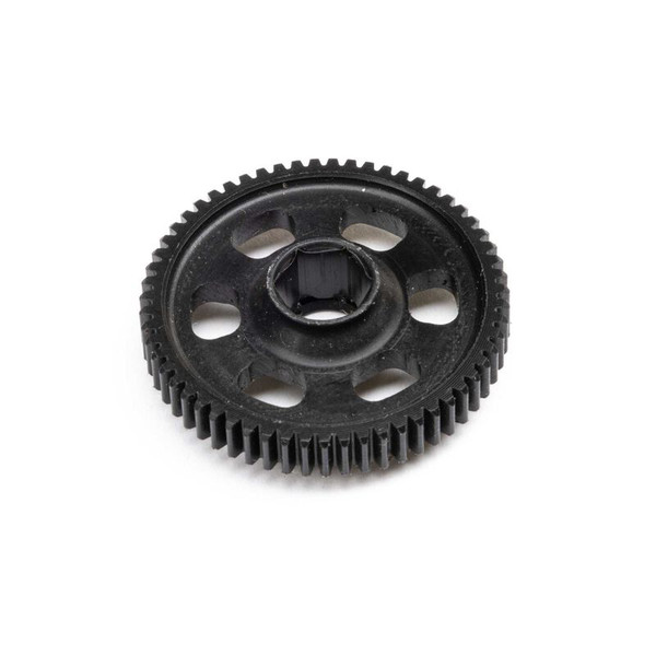 Spur Gear, Machined Delrin, 59T MOD 0.5: NASCAR GROM