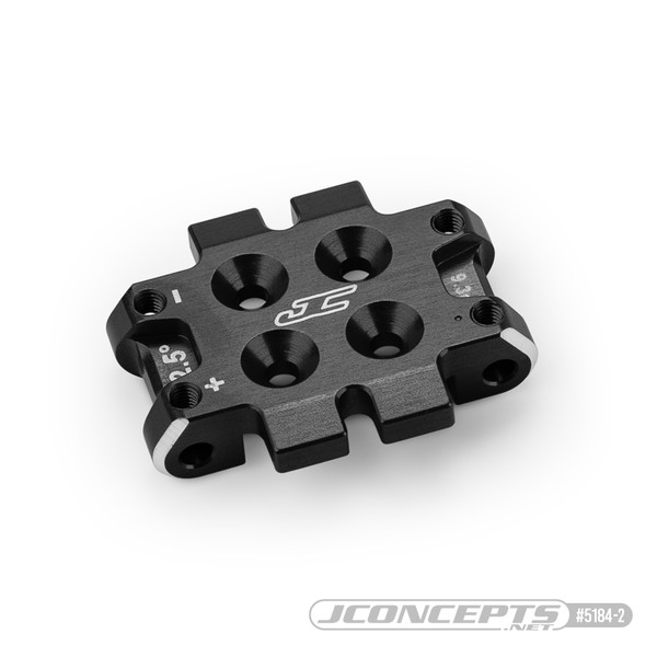 B7 Front Bulkhead 2.5 Degree (9.3g) Black