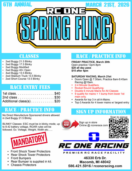 6th Annual SPRING FLING Race