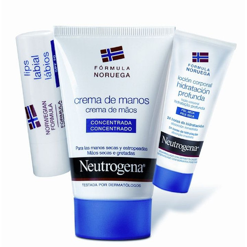 Neutrogena crema de manos concentrada + loción corporal + ne