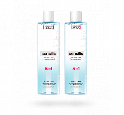 Sensilis duplo agua micelar 400 mL + 400 mL