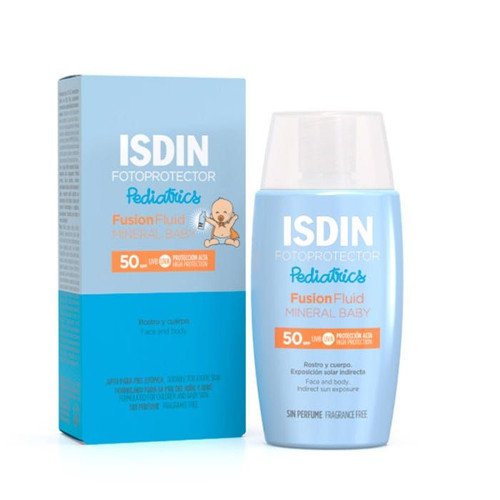 ISDIN FOTOPROTECTOR SPF50 PEDIATRIC FUSION FLUID MINERAL BABY 50ML FARMACIA EL CALERO 