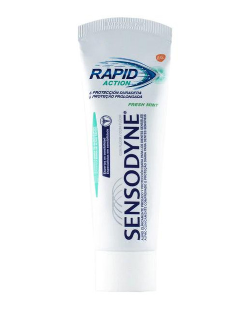 Pasta de dientes para dientes sensibles rapid action fresh mint sensodyne