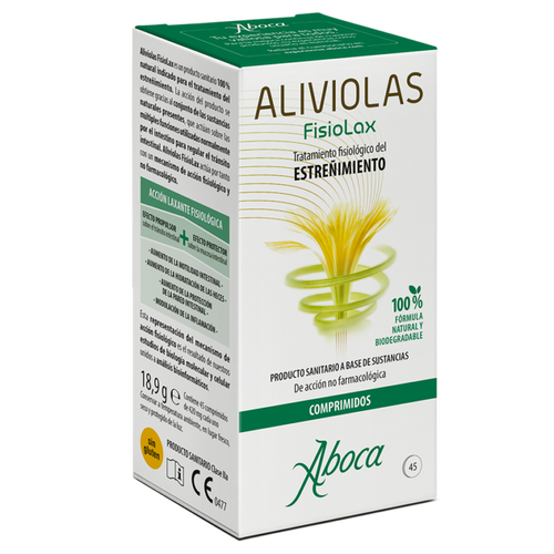 Aliviolas FisioLax bio de Aboca – frasco de 45 tabletas