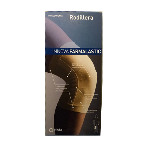 Rodillera farmalastic innova color beige t-mediana
