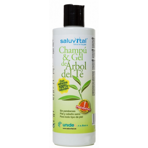Saluvital champú & gel de árbol de té 300 mL
