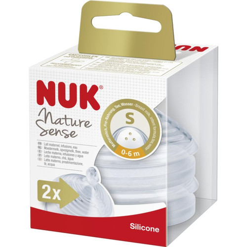 Nuk tetina silicona anticólico nature sense 1s 2unid.