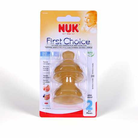 Nuk tetina latex first choice leche t-1 2 uni