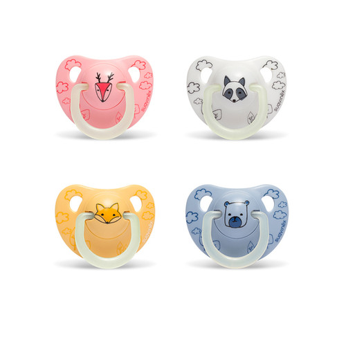 Chupete látex tetina anatómica suavinex noche y día 0-6 m