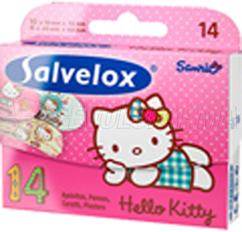 Salvelox apósitos infantiles hello kitty, 14 unidades