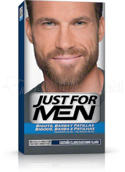 Just for men colorante en gel bigote, barba y patillas castaño claro. 30 CC