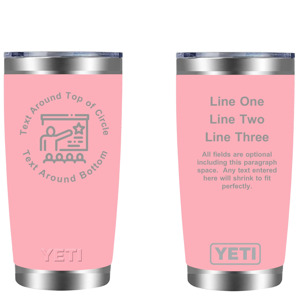 Personalized Public Speaker 20oz Tumbler (w/ Yeti options) Customized