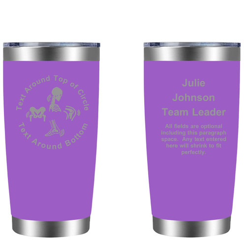 Personalized Orthopedics 20oz Tumbler (w/ Yeti options) Customized