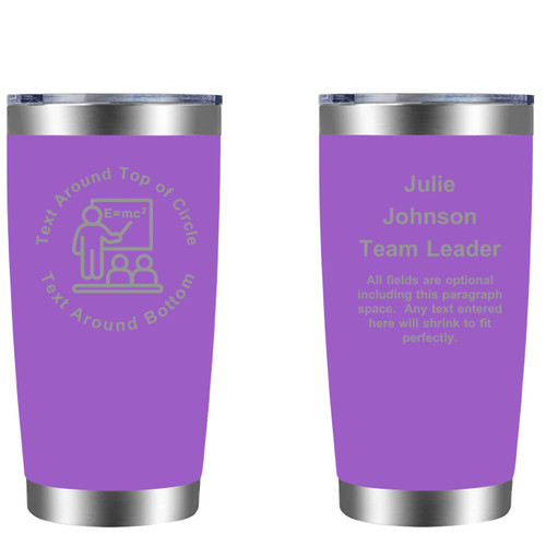 Personalized Teacher 20oz Tumbler (w/ Yeti options) Customized