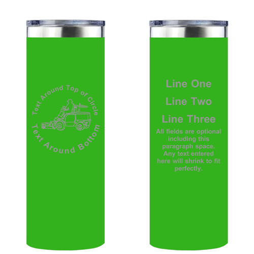 Personalized Landscaper Skinny Tumbler 20oz Double-Wall Insulated Customized