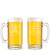 Personalized Construction Worker Glass Beer Mug with Handle 16oz Customized