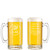 Personalized Optomitrist Glass Beer Mug with Handle 16oz Customized
