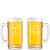 Personalized Weight Lifting Glass Beer Mug with Handle 16oz Customized