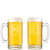 Personalized Softball Glass Beer Mug with Handle 16oz Customized