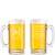 Personalized Softball Glass Beer Mug with Handle 16oz Customized