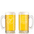 Personalized Tennis Glass Beer Mug with Handle 16oz Customized