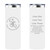 Personalized Bicycling Skinny Tumbler 20oz Double-Wall Insulated Customized