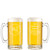 Personalized Wedding Glass Beer Mug with Handle 16oz Customized