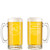 Personalized Wedding Glass Beer Mug with Handle 16oz Customized