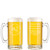 Personalized Wedding Glass Beer Mug with Handle 16oz Customized