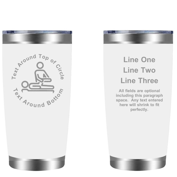 Personalized Physical Therapist 20oz Tumbler (w/ Yeti options) Customized