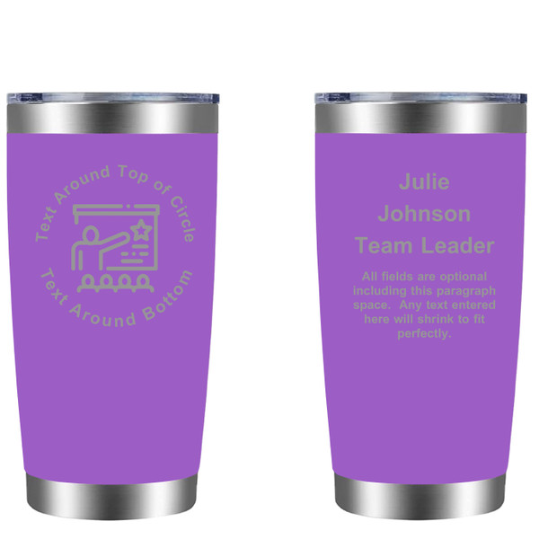 Personalized Public Speaker 20oz Tumbler (w/ Yeti options) Customized