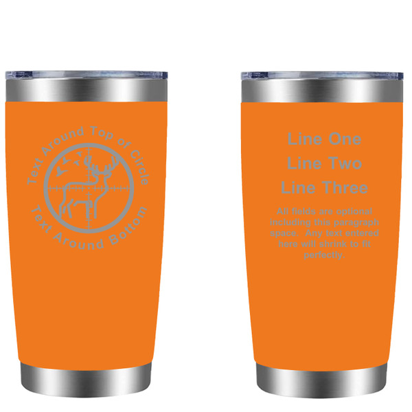 Personalized Hunting 20oz Tumbler (w/ Yeti options) Customized