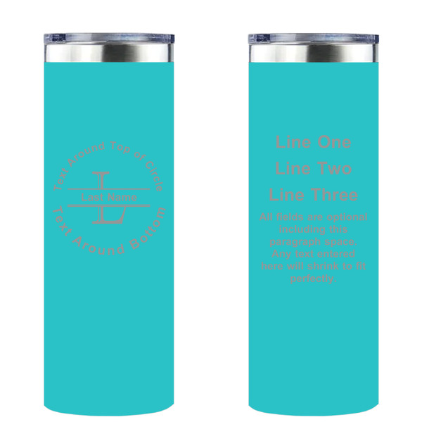 Personalized Bridesmaids Party Skinny Tumbler 20oz Customized