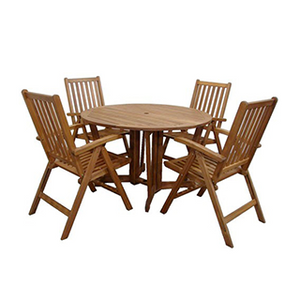 Royalcraft Henley 4 Seater Gateleg Round Dining Set Royalcraft Henley 4 Seater Gateleg Round Dining Set