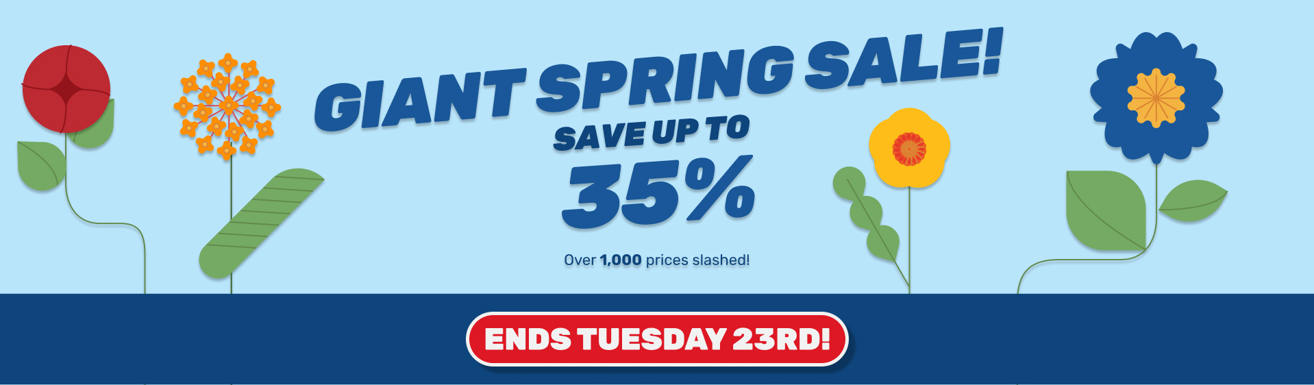 Giant Spring Sale!