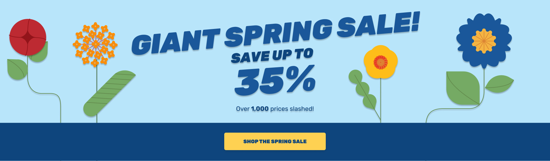 Giant Spring Sale!