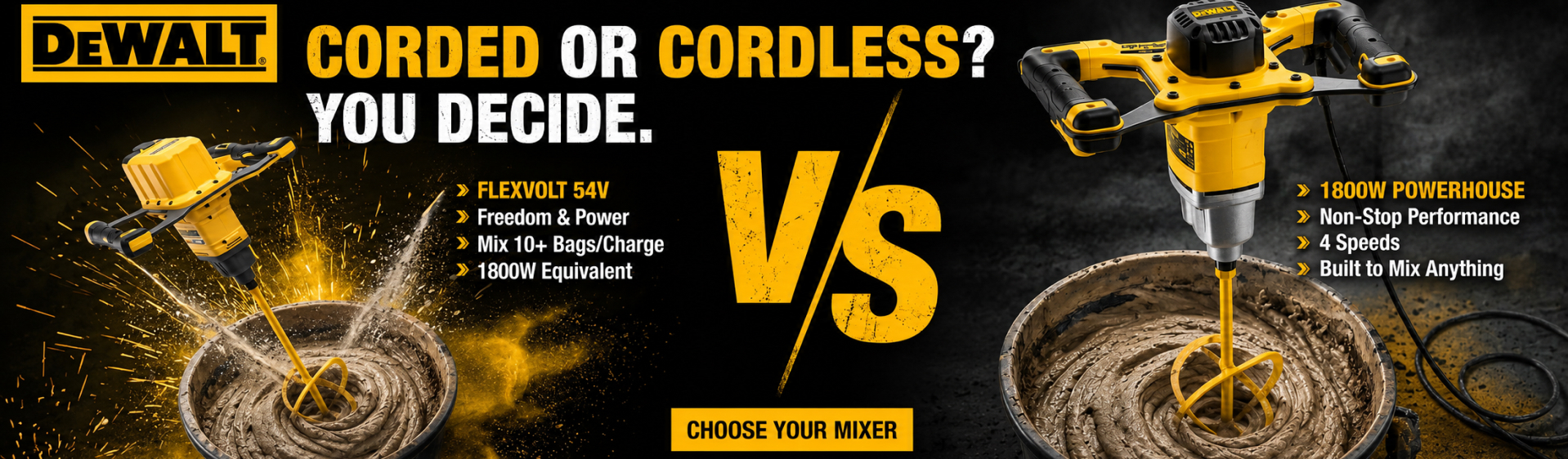 DeWalt Mixers