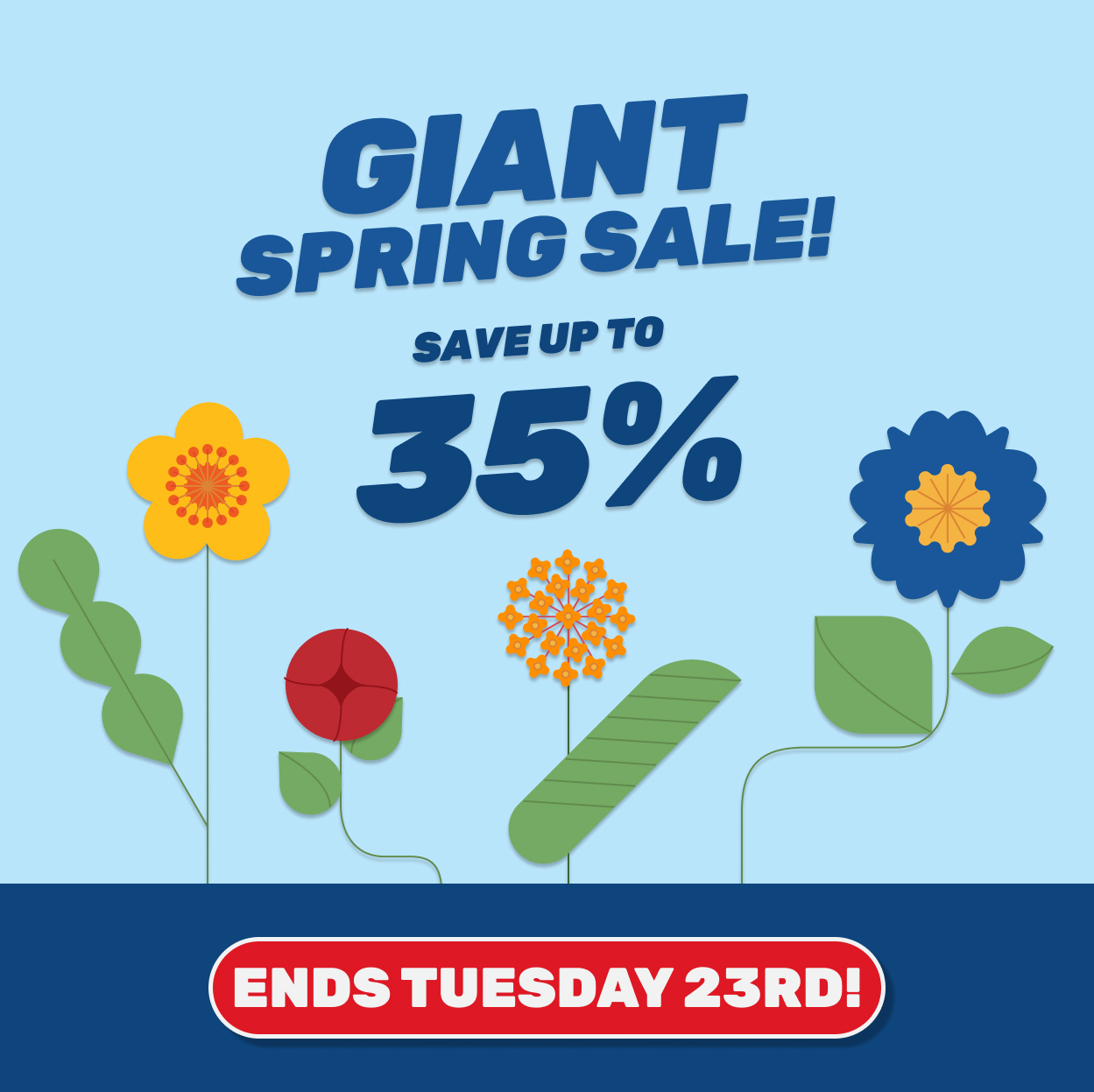 Giant Spring Sale!