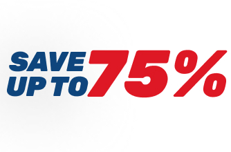 SAVE UP TO 75%