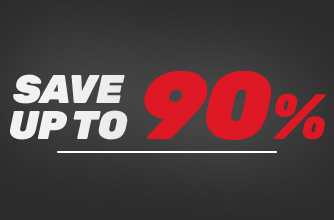 SAVE UP TO 90%
