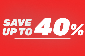 SAVE UP TO 40%